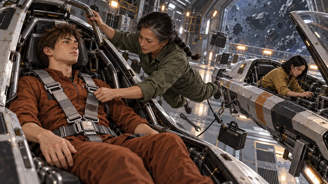 Cover illustration for Zero‑Gravity Race