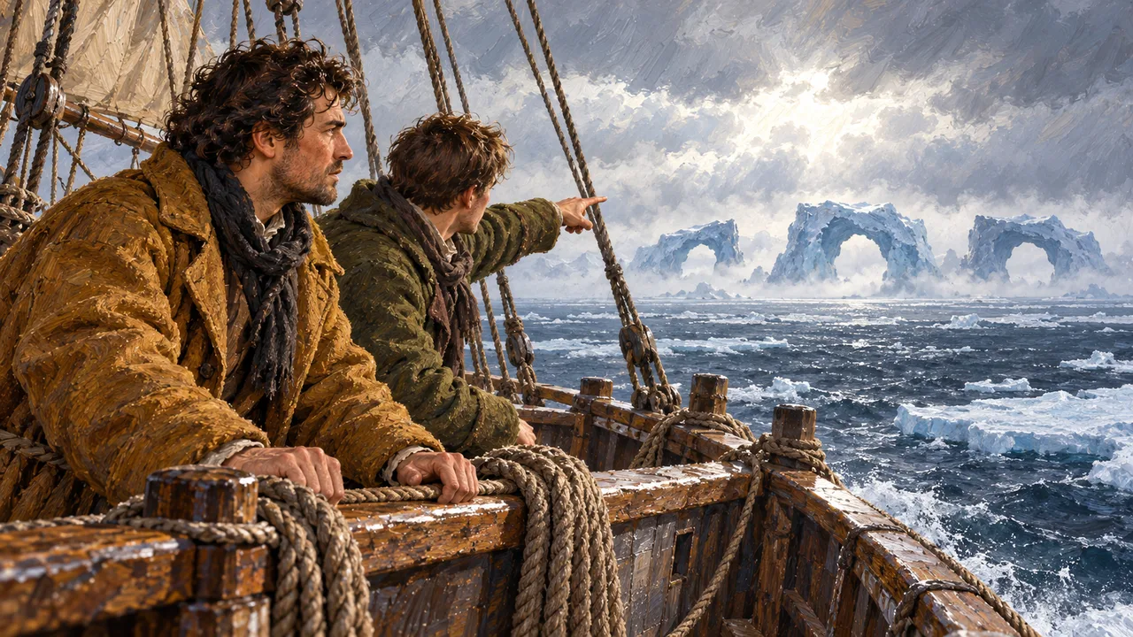 Cover illustration for The Shape Beyond the Bow