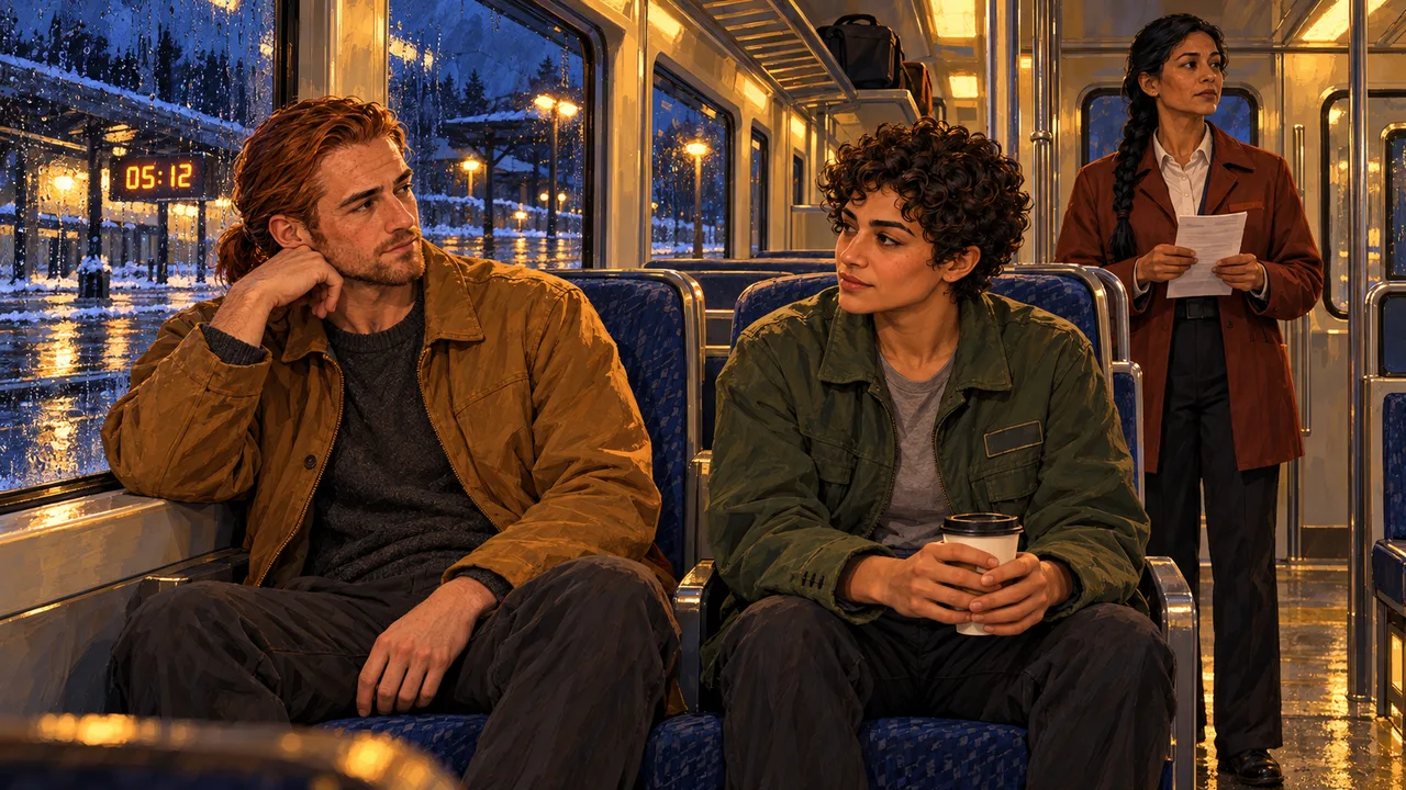 Cover illustration for The Last Train Home