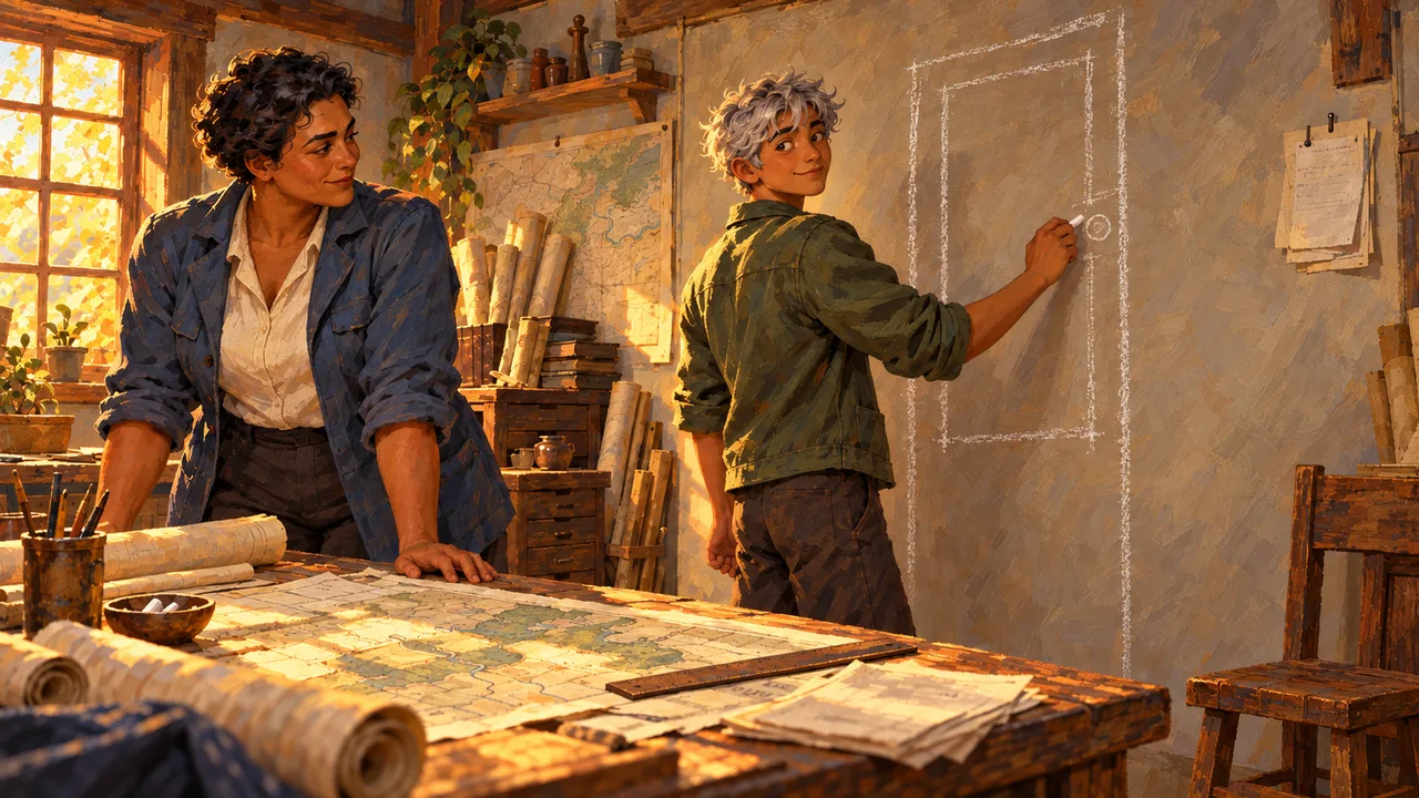 Cover illustration for A Line That Has Weight