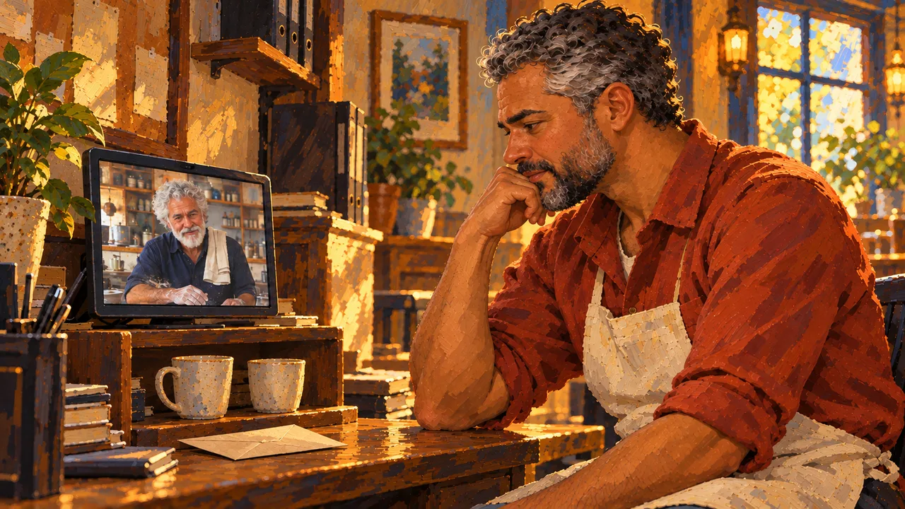 Cover illustration for Teleport Café