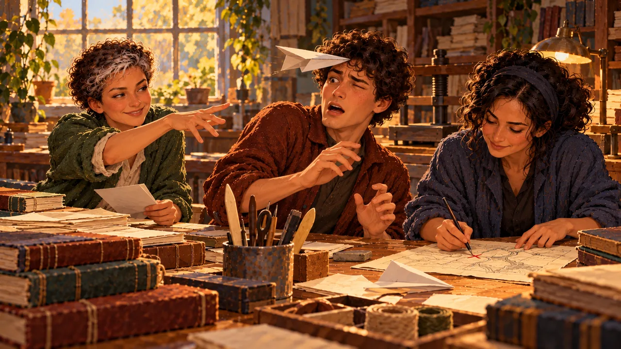 Cover illustration for The Paper‑Plane Pact